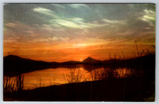 c1960s Upper Klamath Lake Oregon Sunset Scenic View Postcard picture