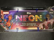 🔥 2026 Topps Marvel Neon Hobby Box Factory Sealed New In Hand Ships Today picture