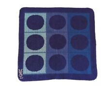 Vintage Yves Saint Laurent By Fieldcrest Geometric Dot Wash Cloth Purple Blue picture