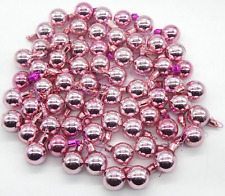 Lot of (62) Glass Pink Small Shiny 2