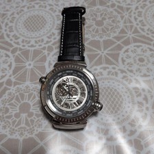 TIME100 World Time Skeleton Automatic Wristwatch picture