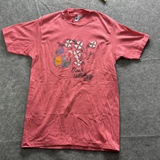 Vintage Hanes Shirt Mens M Pink Queen Wilhelmina State Park Graphic Tee USA picture