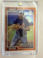 Topps 2026 Series Two First Pitch Jerry Seinfeld FP-10 Orange /25 picture