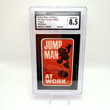 1982 Topps Donkey Kong Jump Man at Work Mario Sticker CGC 8.5 NM/MINT+ picture