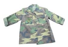 Vintage 194th Army  Brigade Camouflage Fatigue Jacket size 10 army Heart Emblem picture
