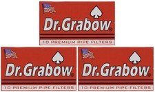 3 Boxes of 10 Dr Grabow 6mm Premium Pipe Filters - Made in the USA - 5634-3 picture