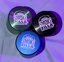 Smokezilla Metal Tobacco Grinders Lot of 3 Collectible Tobacco Grinder Set picture