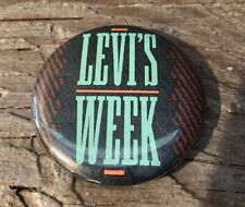 Vintage 1990s Levi's Week Pin Levi Jeans Retail Promo Advertisement 2