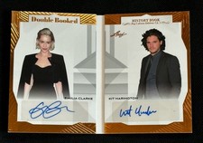 Emilia Clarke Kit Harington /25 Auto Booklet 2024 Leaf History Book Pop Culture picture