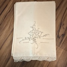 Vintage Hand Stitched Dish Towels Set Of 6 picture