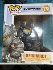 Funko Pop Vinyl Super 6 in: Overwatch - Reinhardt (6 inch) #178 (pre-owned) picture