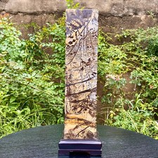 22LB  Natural Chinese tree shaped limestone image, stone made rural ornaments picture