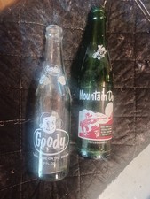 Vintage Goody Brand Soda Bottle 1950’s, plus a 1965 Mountain Dew bottle.. picture