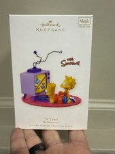 2008 Hallmark “TV Time” The Simpsons Keepsake Ornament, NEW IN BOX picture