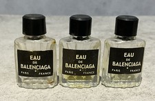 Lot Of 3 Vintage Eau de Balenciaga Paris Miniature Perfume Bottles picture