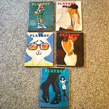 Vintage Playboy Magazine Lot of 5 Original 1967 Issues Apr Jun Sep Oct Nov picture