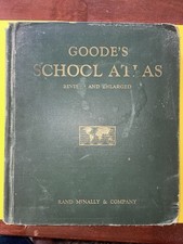 Goodies school Atlas circa 1932 pre-war good condition used In a 1930’s school  picture