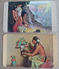 Two Pocket Calendars Santa FE RR. 1964 1963 GRAND CANYON. KACHINA picture