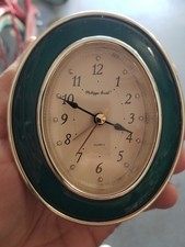VTG RARE Early 1980s Philippe Daniel Quartz Alarm Clock Red  & Gold Trim 🌈🌈🌈 picture