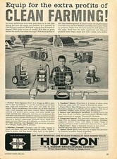 1962 Print Ad of H.D. Hudson Clean Farming Sprayer & Duster Farm picture