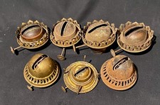 LOT of 7: Antique 1870 - 1890s Kerosene Oil Burners picture