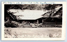 Silverton Oregon OR Postcard RPPC Photo Lodge Silver Creek Falls State Park 1950 picture
