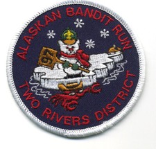 Two Rivers District 1997 Alaskan Bandit Run Boy Scout Patch picture