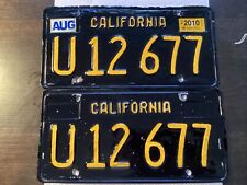 Vintage Pair of 1963 California License Plates 1960's picture