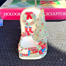 Vintage 1997 Maggie’s Collection “Cozy Christmas” Tealight Holder – #6450 picture