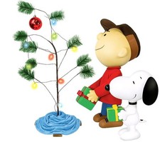 3.5 FT ANIMATED MUSICAL CHARLIE BROWN CHRISTMAS W SNOOPY ANIMATRONIC picture