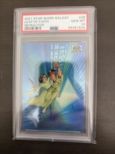 Leap Of Faith 2021 Topps Star Wars Galaxy Refractor 28 PSA 10 GEM MINT picture