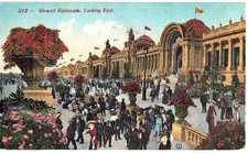 OLD POSTCARD GRAND ESPLANADE PANAMA PACIFIC EXPOSITION SAN FRANCISCO 1915 CA picture