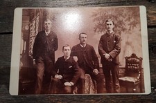 Cabinet Card Photo from the 1800s, 4 men, brothers? father & sons? picture
