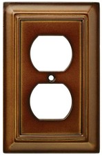 (5 Pack) Hampton Bay - Architectural Wood - Decorative Single Duplex Outlet Cove picture