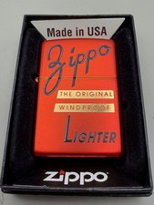 Zippo Box Top Red Metallic 2021 Zippo Lighter New B78 picture