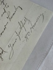 Herbert Hoover ALS Handwritten Note Signed H.C. Hoover - COA picture
