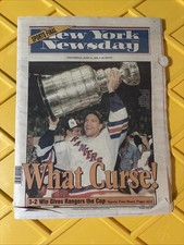 VINTAGE NEWSDAY WEDNESDAY JUNE 15 1994 New York RANGERS What Curse News Paper picture