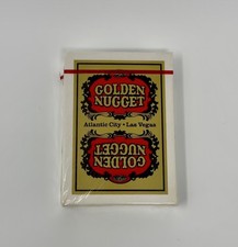 Playing Cards Vintage Gold Golden Nugget Casino Las Vegas Atlantic City Sealed picture