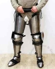 Medieval Legs protection armor Set for buhurt and steel fight Hardened chainmail picture