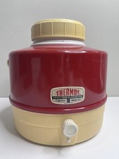 VTG Thermos 2 Gallon Faucet Deluxe Picnic Jug Red picture