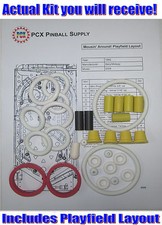 1989 Bally/Midway Mousin' Around Pinball Machine Rubber Ring Kit picture