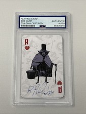 Bob Gurr Signed Haunted Mansion Playing  Card Imagineer PSA DNA Authentication picture