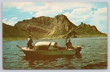 Flaming Gorge Reservoir Utah Wyoming Boating Fishing Vintage Postcard 1969 picture