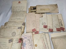 WWI Ephemera Lot: King George V Letter, Letters from Home, S&S Clippings 1917-20 picture