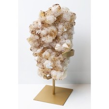 Brazilian Heat Treated Citrine Cluster on Gold Colored Stand picture