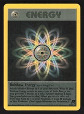 English MP Rainbow Energy (80) 80/82 TR Unlimited Pokemon Team Rocket picture