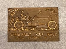 Vintage Auto Show Plaque - 1978 Vanderbilt Cup Race Long Island NY - 70th Anniv picture