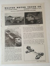 1947 print ad WALTER MOTOR TRUCK COMPANY ore & coal mining Queens N.Y. Ridgewood picture