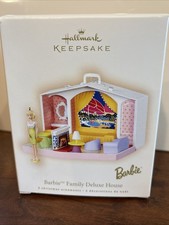 Hallmark Keepsake Ornament Barbie Family Deluxe House 2 Pieces 2007 NIB picture