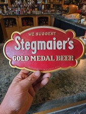 Vintage Stegmaier Gold Medal Beer Sign Pennsylvania Great Condition  picture